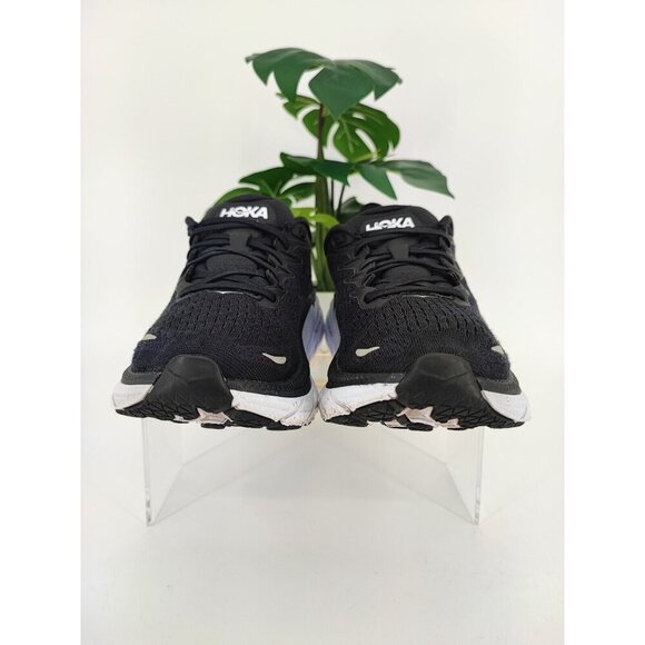 Hoka One One Women's Clifton 8 Black Mesh Low-top Sneaker Size 6.5B US - Picture 3 of 11